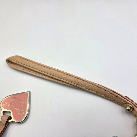 Vintage Dooney & Bourke Wallet Wristlet Rainbow DB Monogram Coated Canvas Y2K - Picture 5 of 7